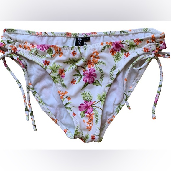 Raisins floral tie-neck halter bikini top and bottom - Picture 3 of 5
